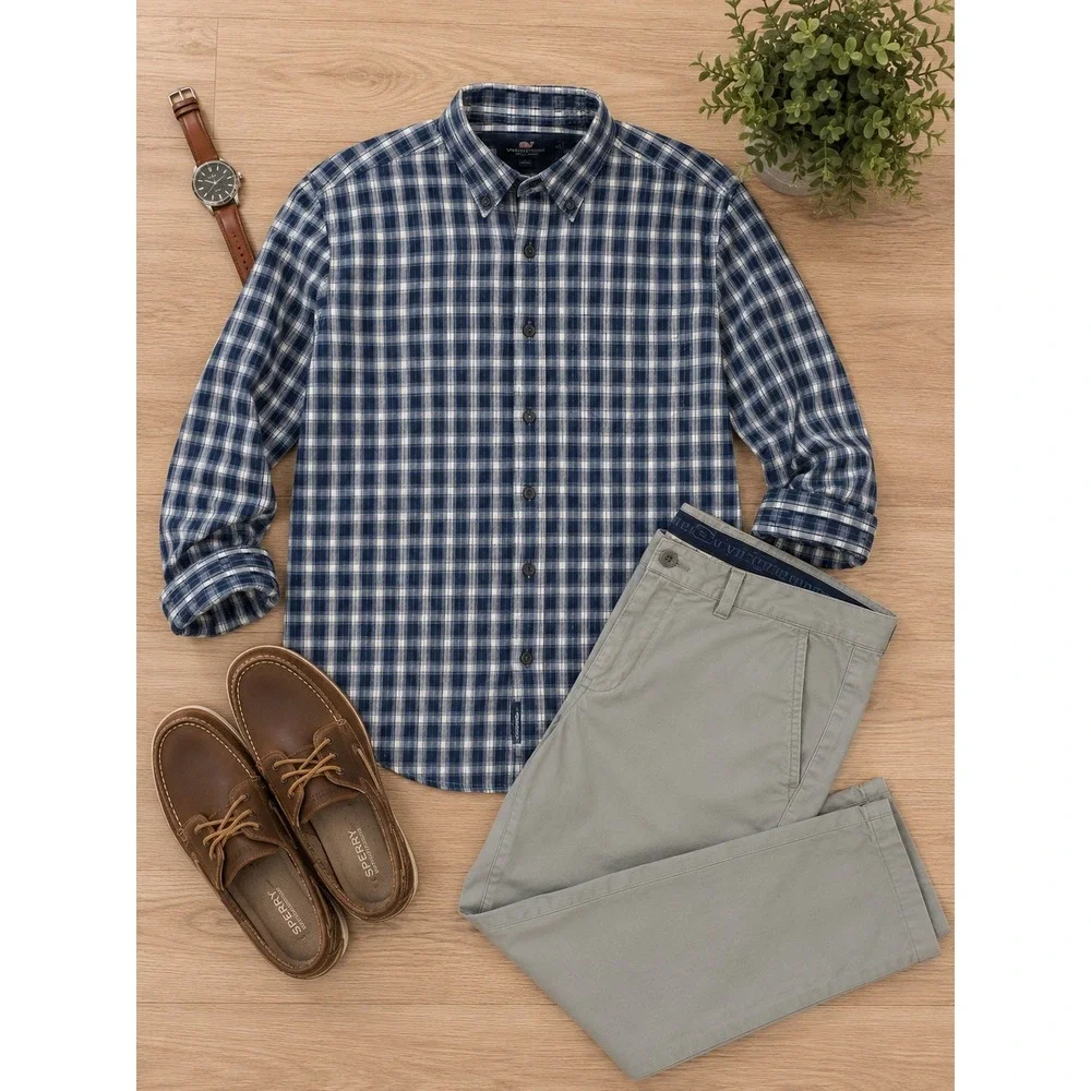Vineyard Vines Performance Breaker Pants Mens‎ 28x32 Gray Stretch Chino